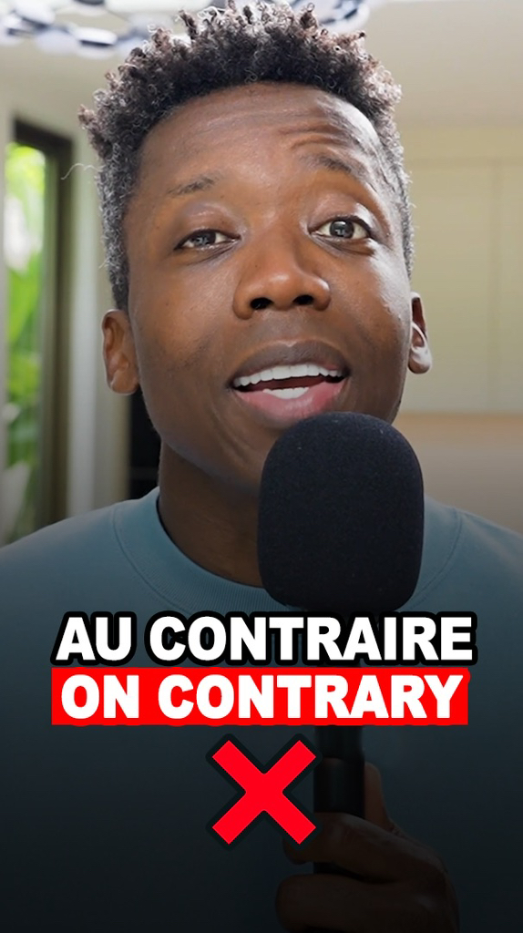 Les francophones 👋🏾 “Au contraire” n’est pas 