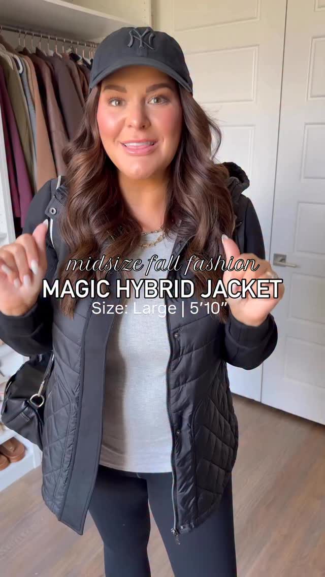 The magic hybrid jacket - part puffer, part scuba and ALL comfy! Gives ...