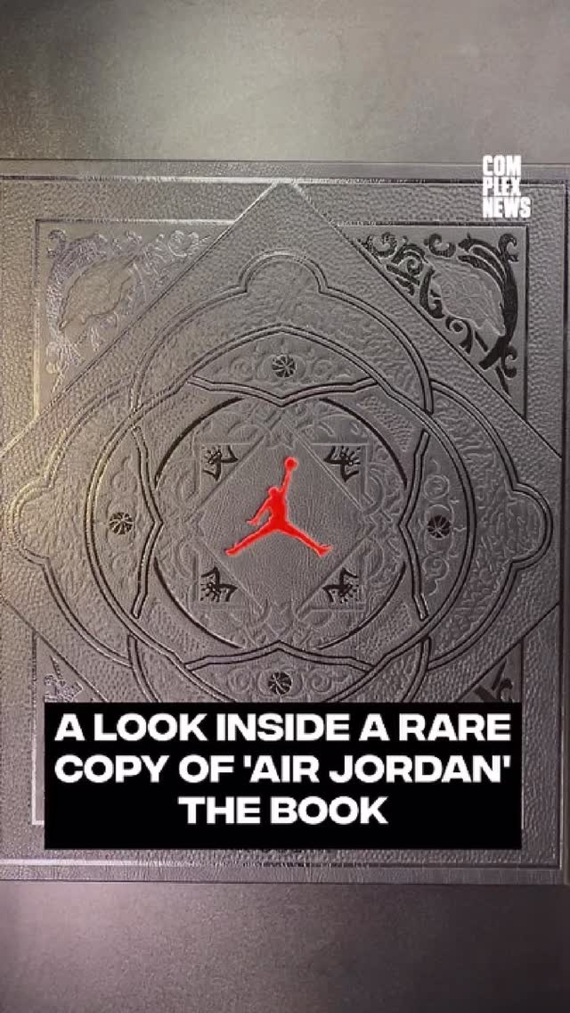 This is a peek inside a 1/1000 copy of 'Air Jordan' the book