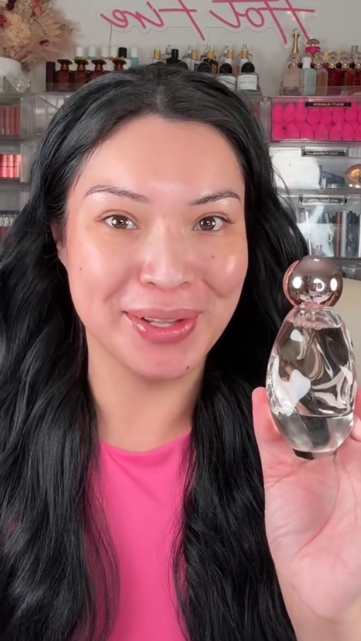 Kylie Jenner spritz herself with the Kylie Jenner by KKW Fragrance
