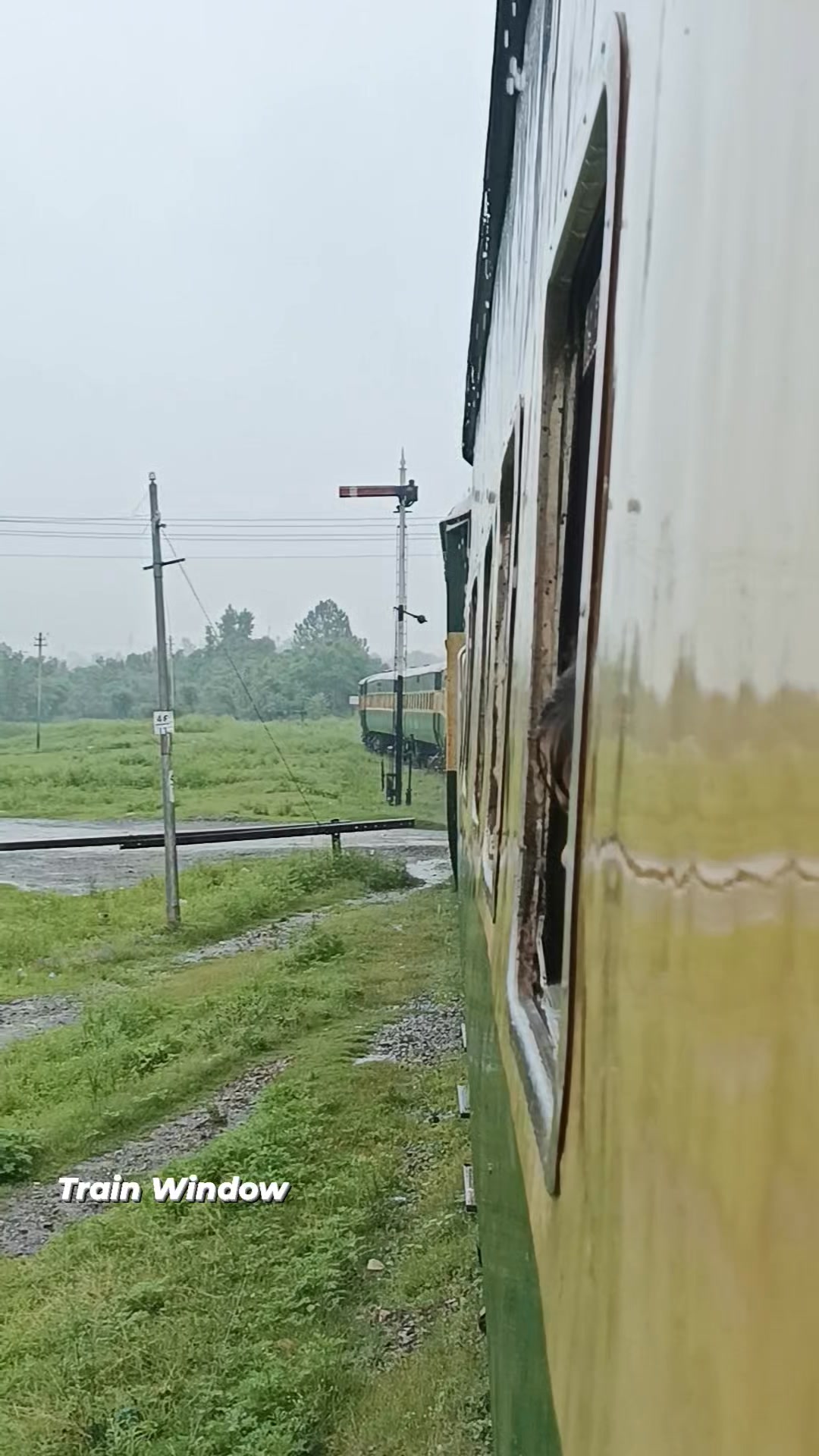 Train Journey Pakistan Railways, Rain and Train Video | Train Window ...
