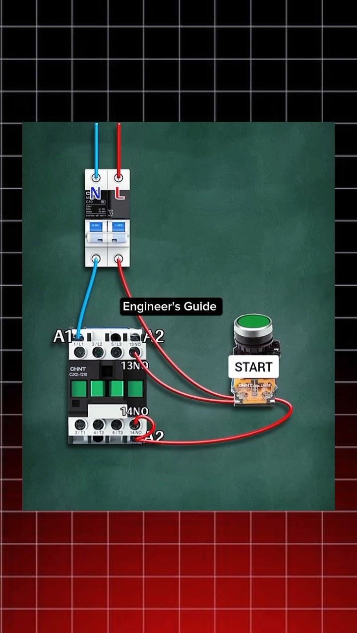 Self-Lock Motor Control #electrical #industrialelectrician | Engineer’s ...