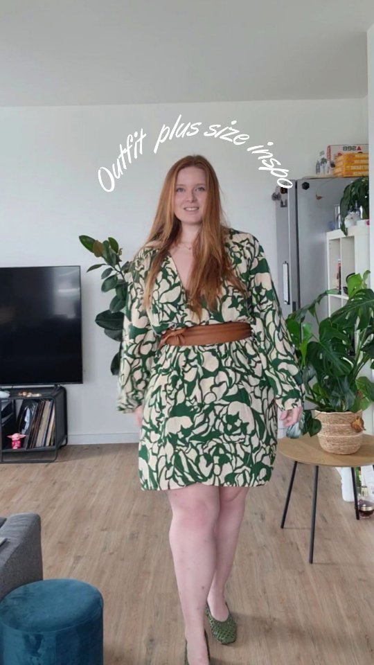 Green vibe 🌱🦖🌿 Outfit plus size inspo Robe : @kiabi.france Chaussure ...
