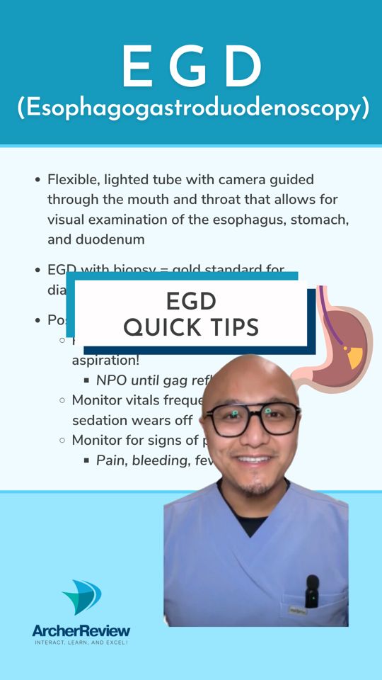 What do you know about a test called an esophagogastroduodenoscopy (EGD ...