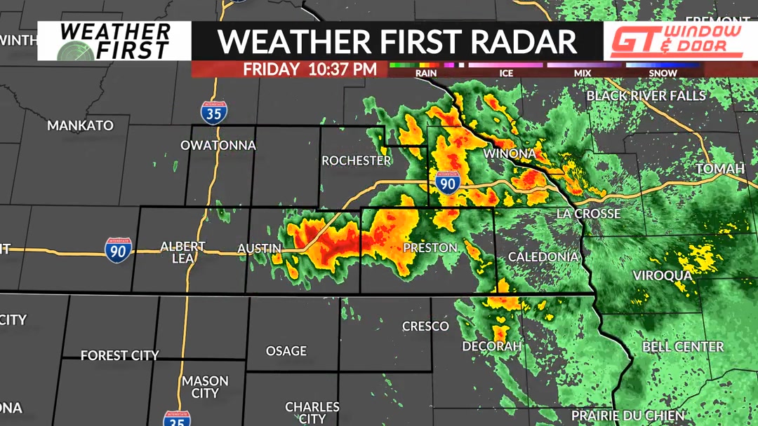 10:35pm radar update: strong storms with heavy rain and frequent ...
