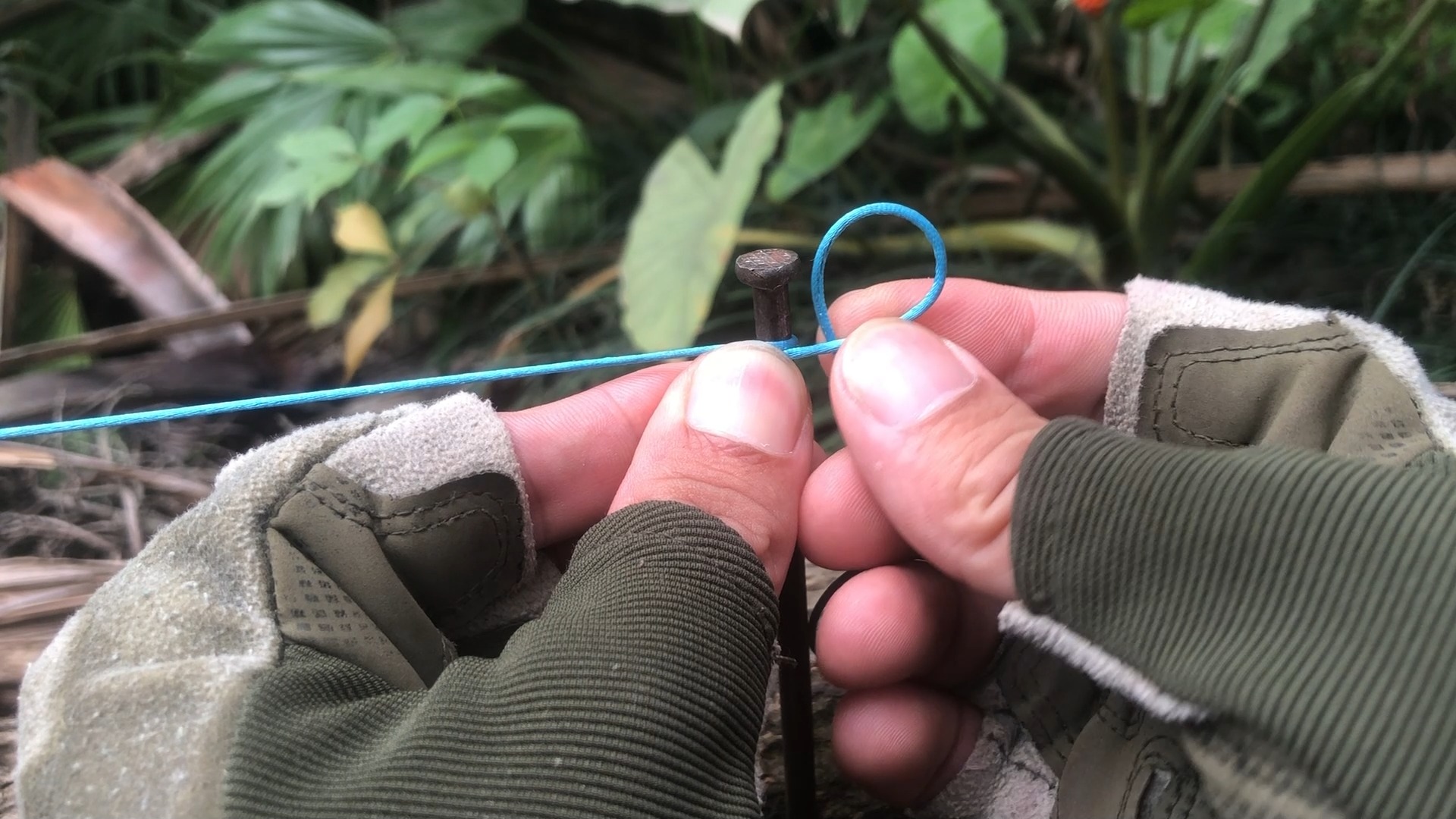 How to tie a knot for string line - Method 1 - KNOT SHORT #knotshort ...