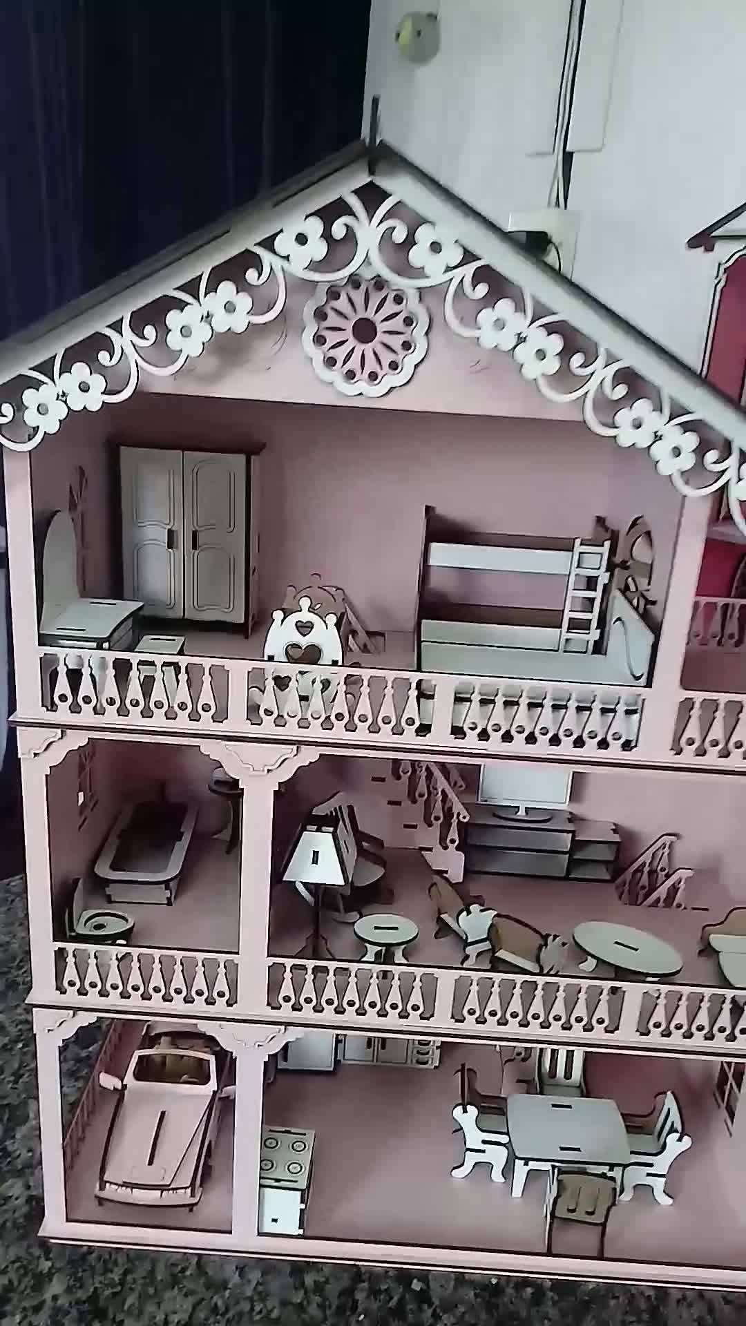 Rosa Pink Casinhas em MDF. Outras utilidades e produtos