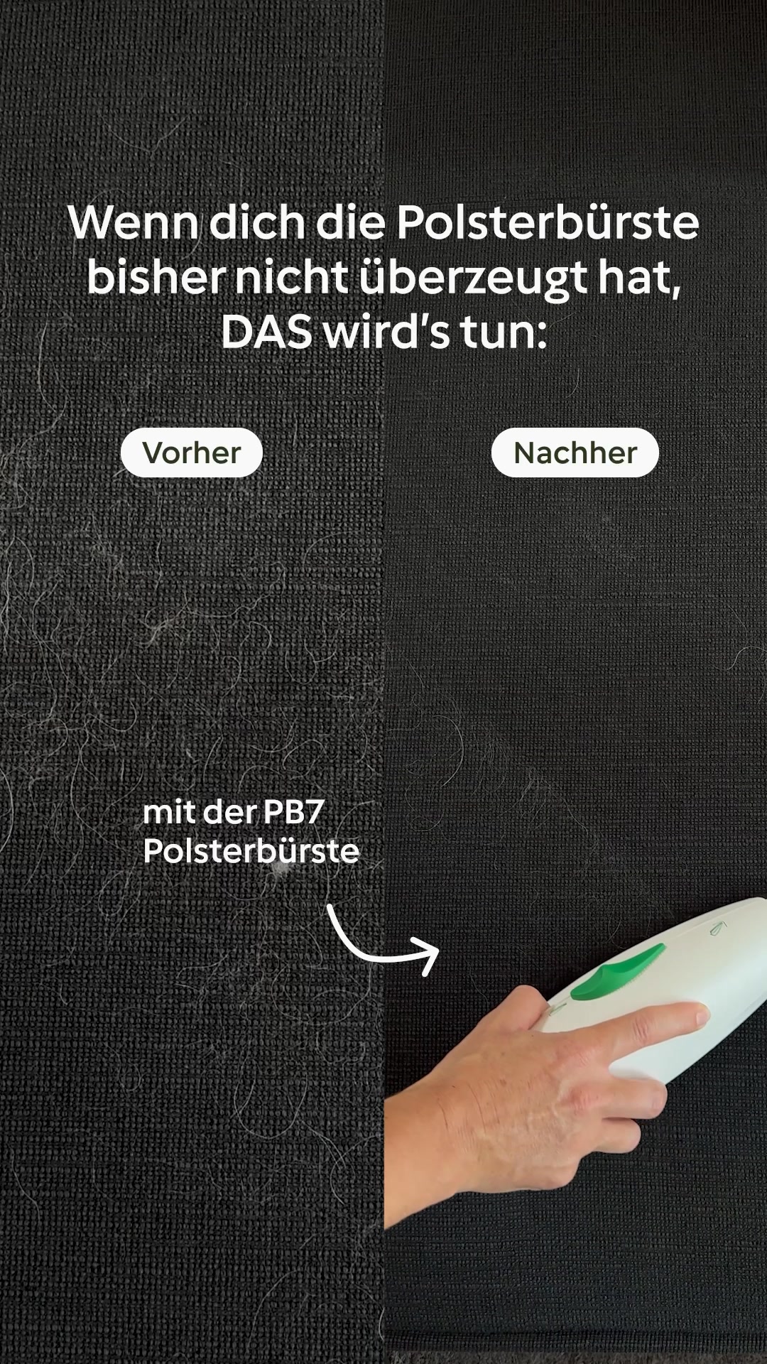Tierhaare überall? Mit der PB7 kein Problem. 😌 Teile den Beitrag gern ...