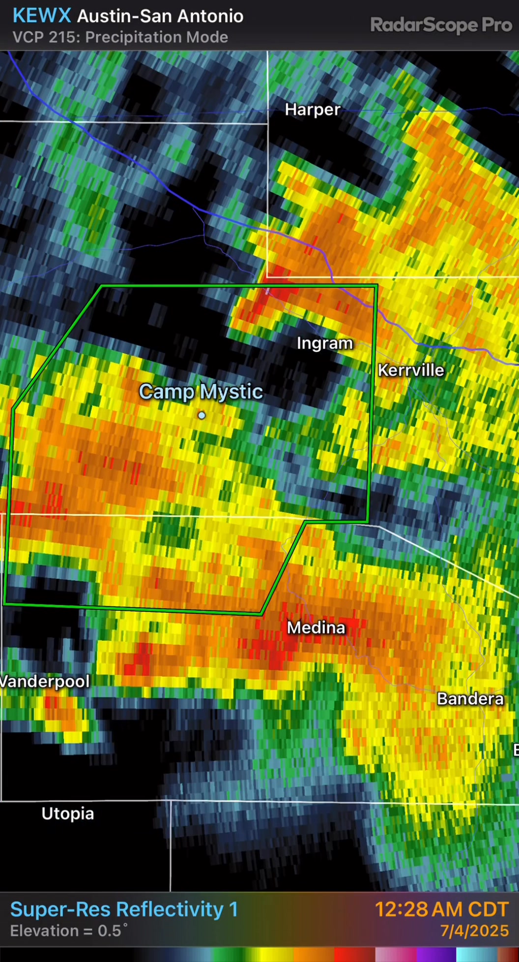 The radar from that horrifying night. It has now been a month since the ...