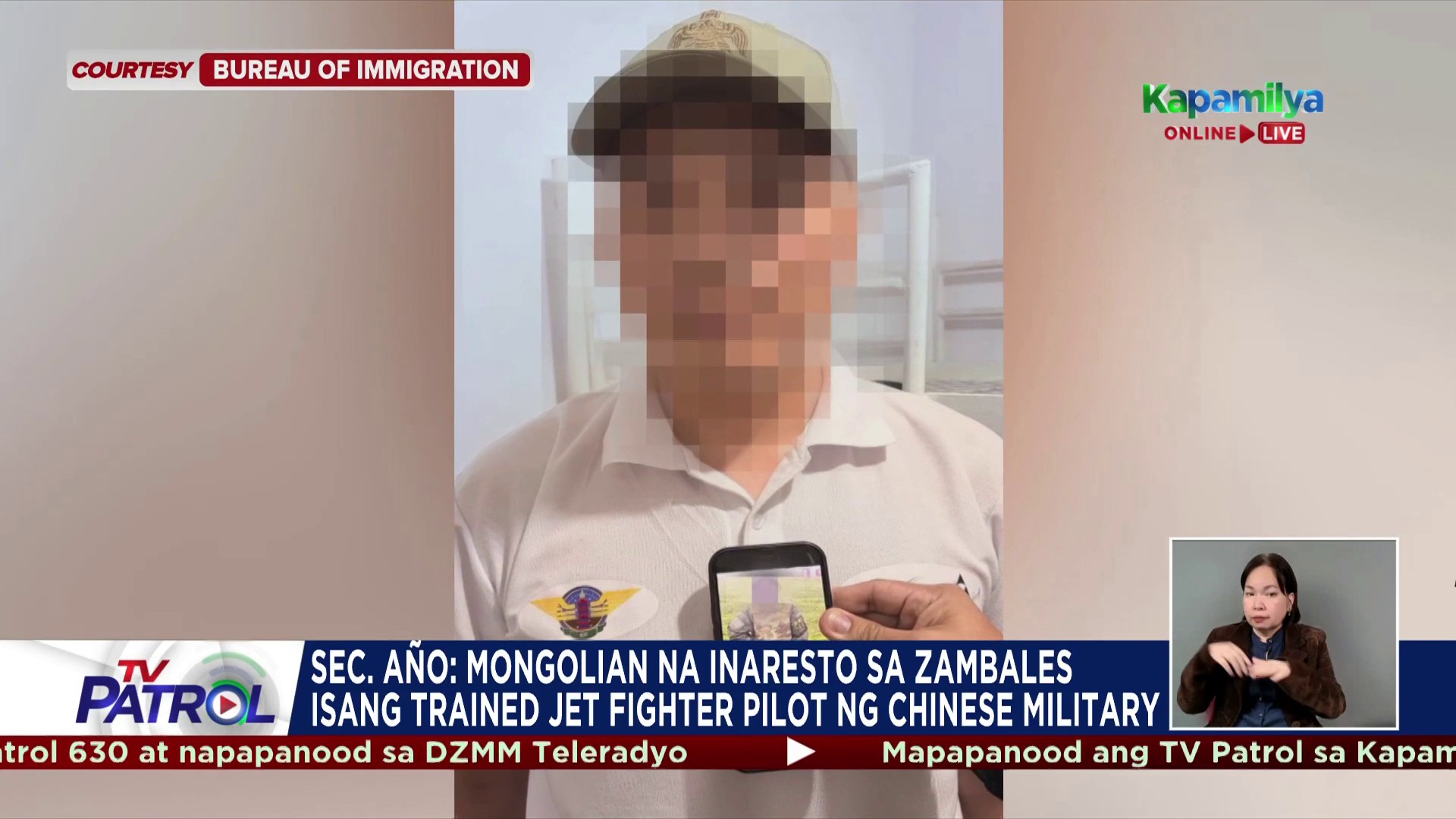 Kinumpirma ni National Security Adviser Eduardo Año na isang trained ...
