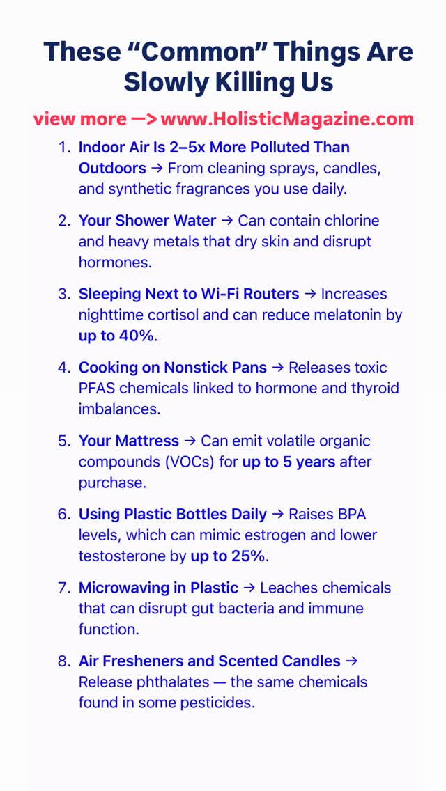 Shocking Health Facts You Didn’t Know #wellness #holistic # ...