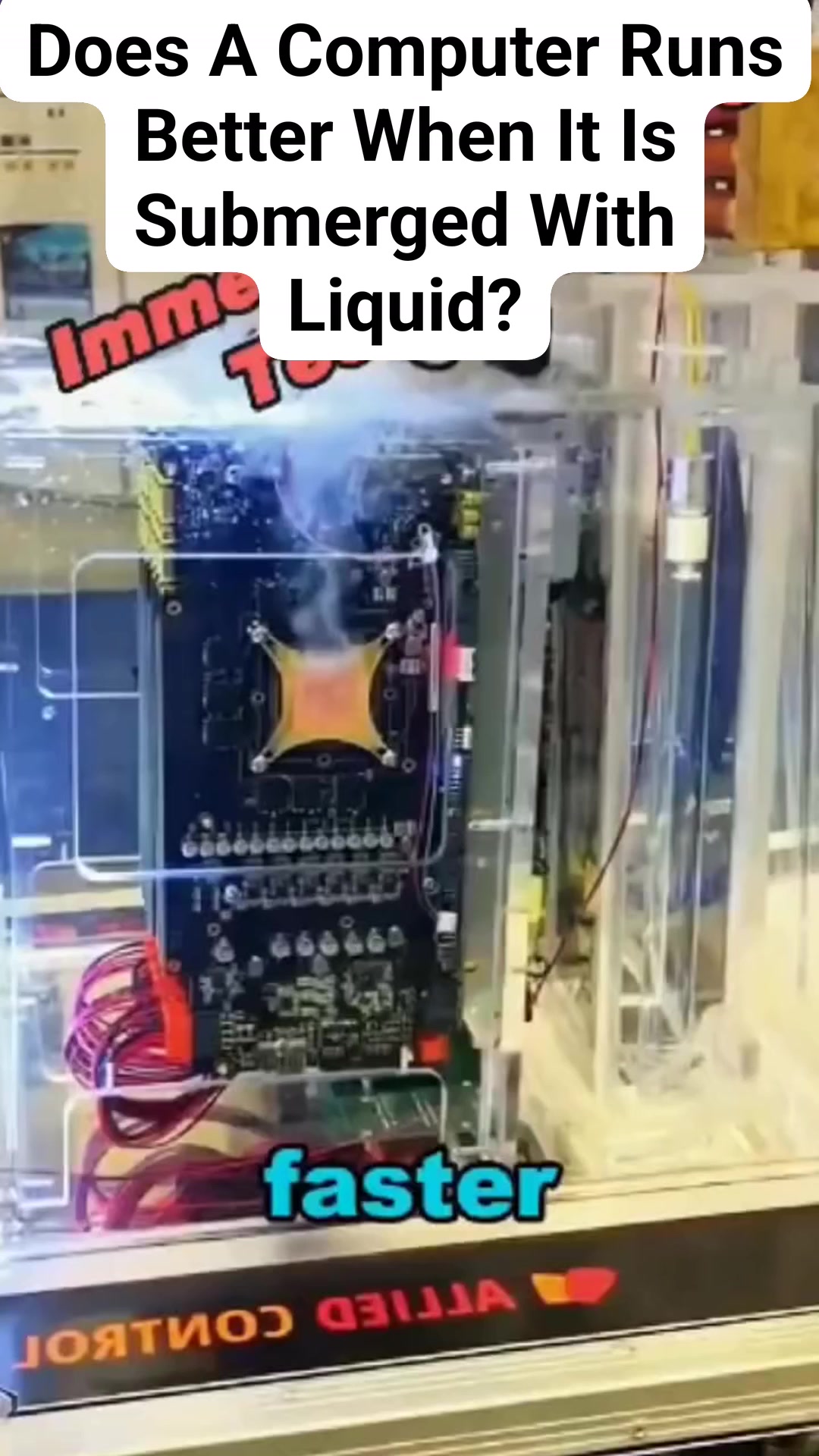 Does A Computer Runs Better When It Is Submerged With Liquid? #computer ...