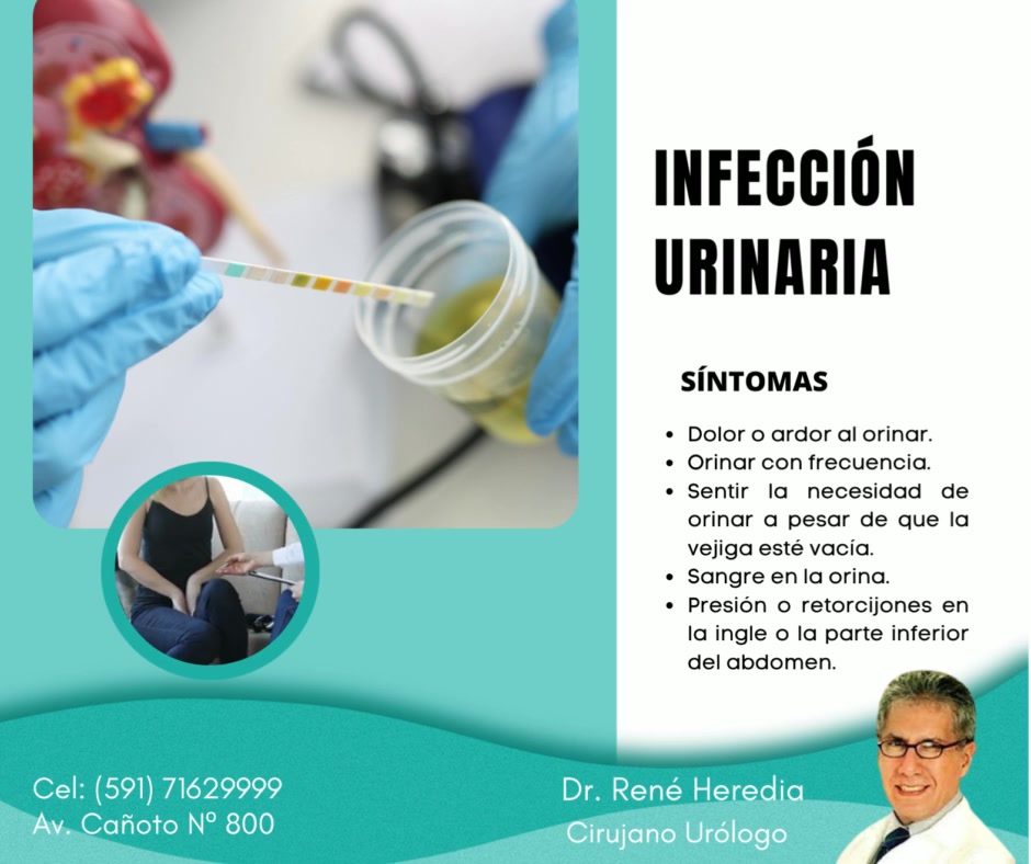 INFECCIÓN URINARIA SÍNTOMAS -Dolor o ardor al orinar. -Orinar con ...