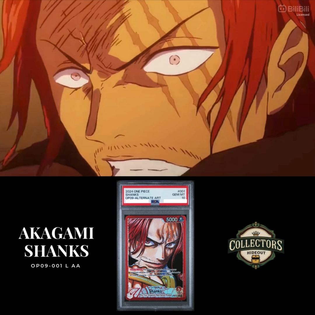 2024 One Piece Japanese Shanks alternate art card