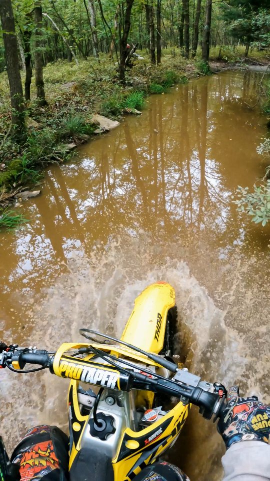 🚢 . . . #trails #pond #mud #rmz450 #Suzuki #dirtbike | Mr Tubaso