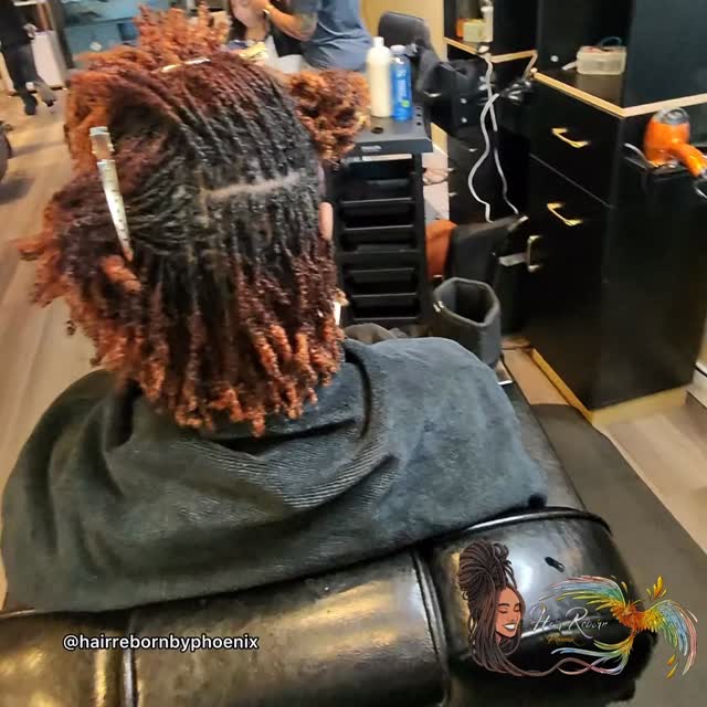 373 Microlocks Two Strand Twist 3/8 parting size 16 inches of hair -No ...