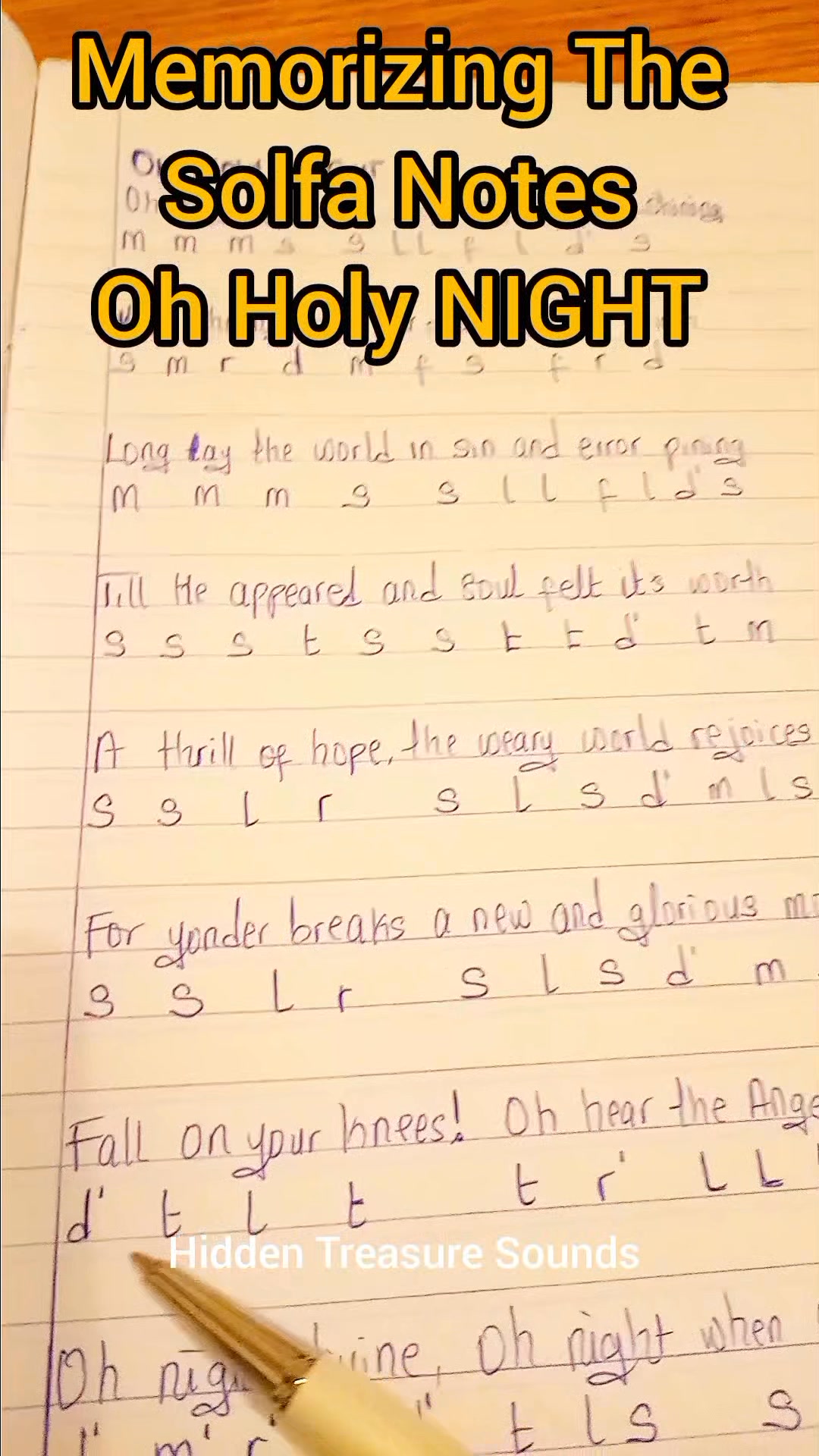 Memorizing The Solfa Note, Episode 62: Oh Holy Night. Piano Tutorial ...