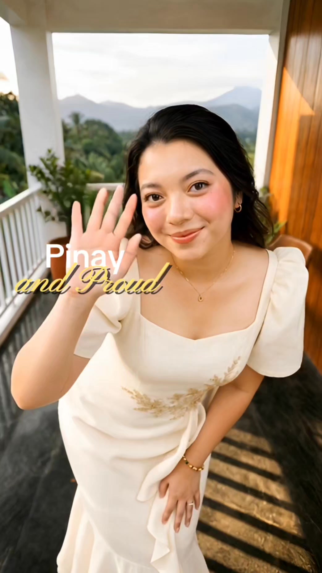 modern filipiniana graduation dress ✨ The kind of that gets compliments before you even say hello. 🤍, Order here : https://s.shopee.ph/9KhewkC4Pe, Classic elegance meets in one timeless piece. Perfect for knee length filipiniana graduation