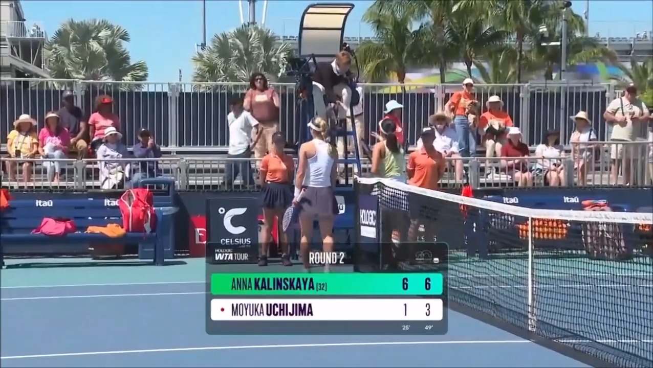 post — @miamiopen Today’s beautiful match point @annakalinskaya78 ...