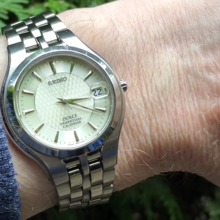 Seiko Dolce 8F32 Perpetual Titanium. New 10 year battery and reset