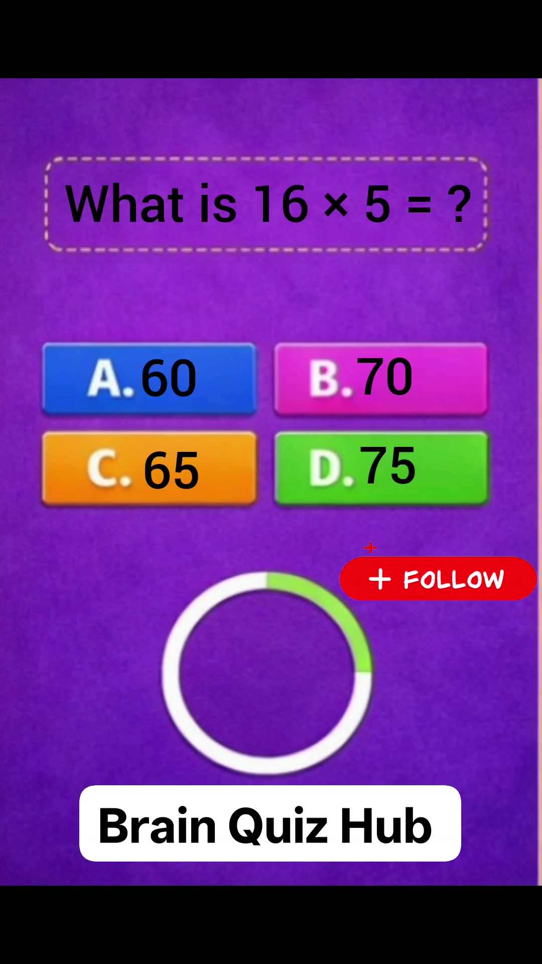 “Only 1% Can Solve This Multiply Question! 😱 | 16 × 5 = ?” #mathsquiz # ...