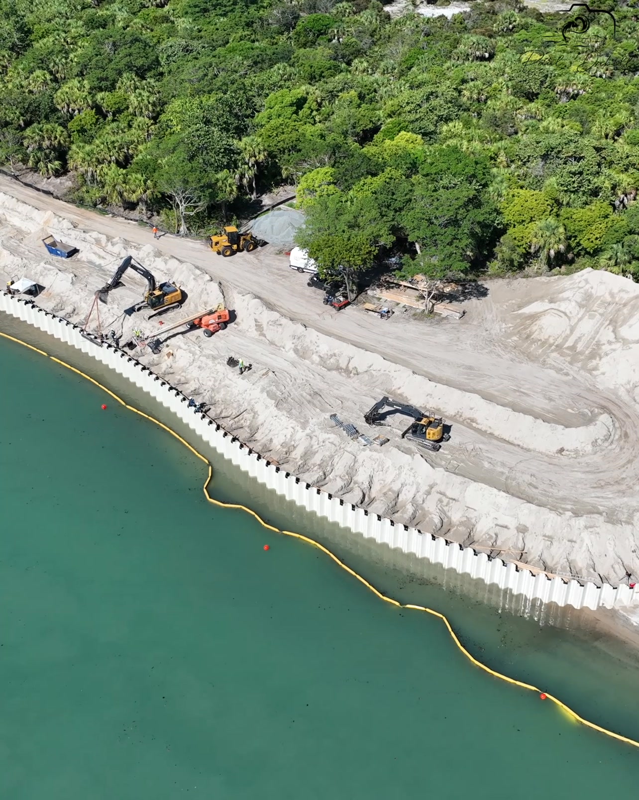 Take a bird’s-eye view of the ongoing construction at the Jupiter Inlet ...