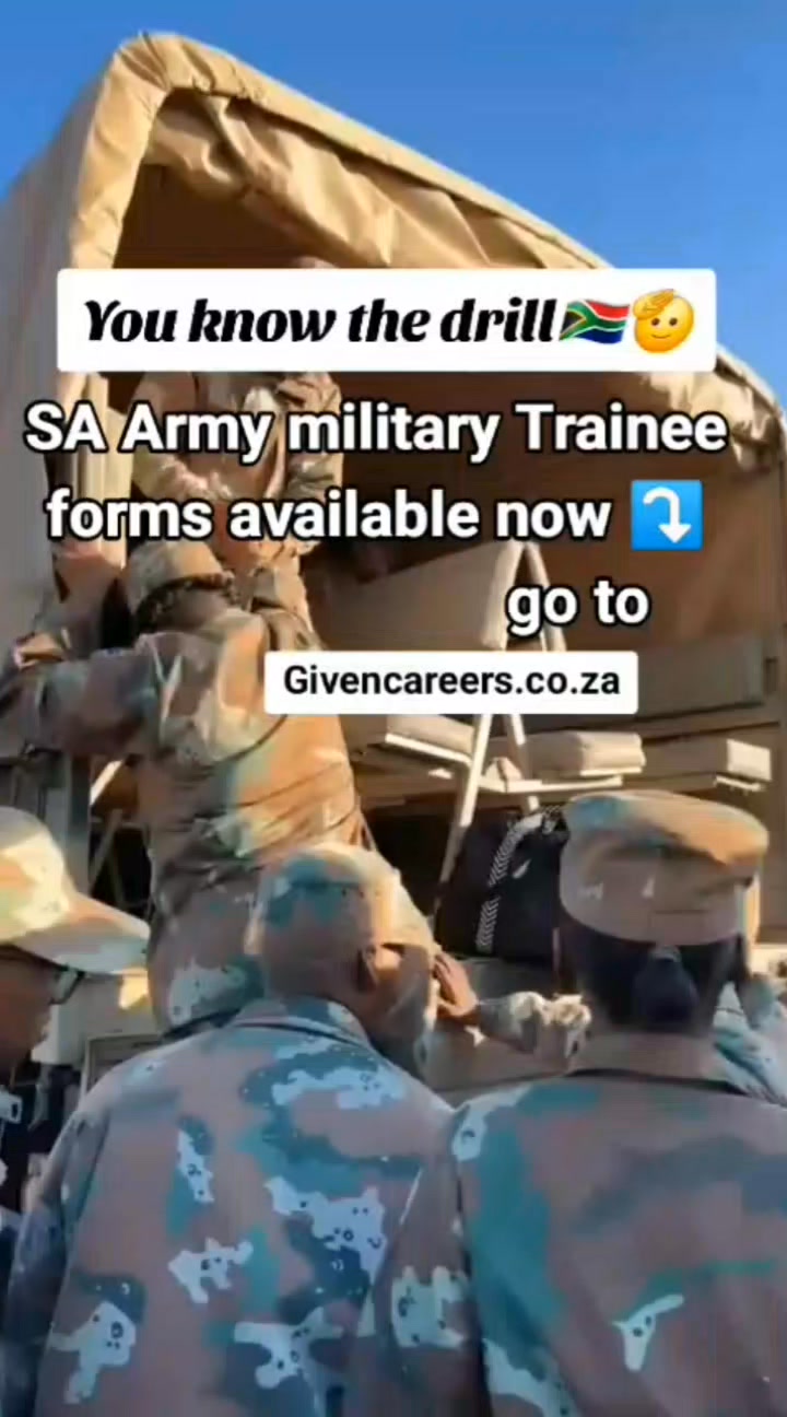 Apply:https://givencareers.co.za/ | SA Army Training 2024-2025 | Facebook