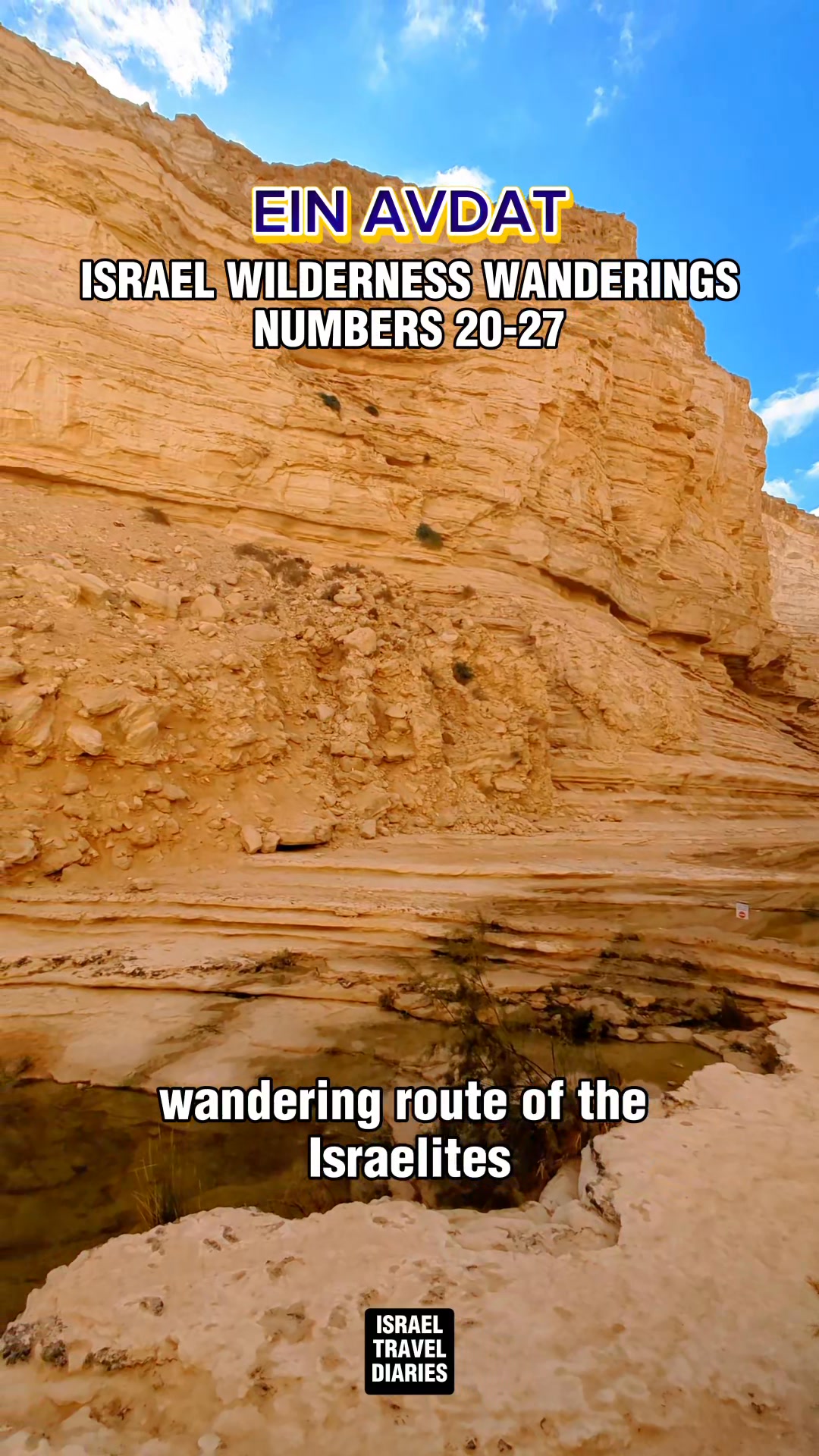 The oasis where the Israelites passed and drank during their wilderness ...