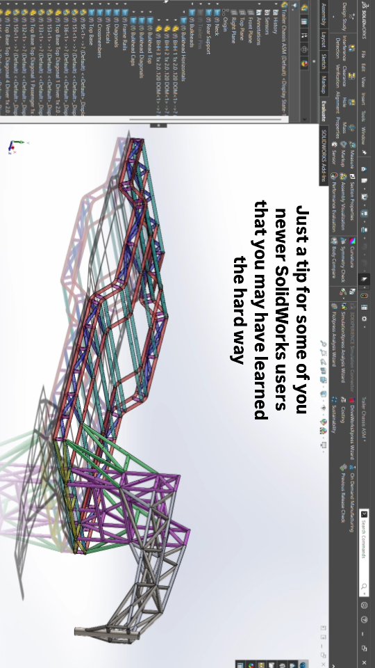 Just a few tips for any solidworks users working with assemblies with ...