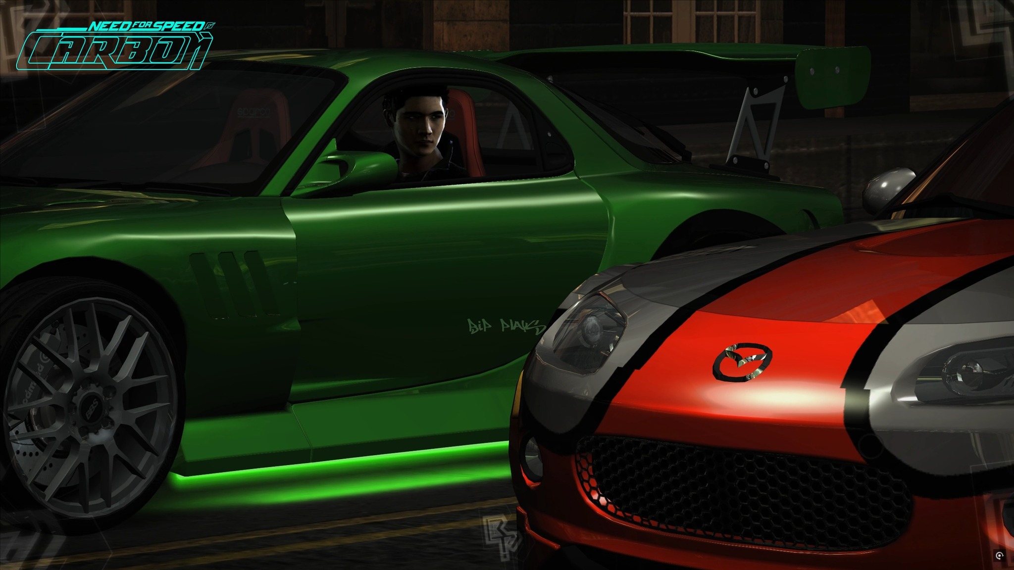 Boss battle in Palmont 🔥 Kenji’s RX-7 vs Mazda Miata | NFS Carbon ...