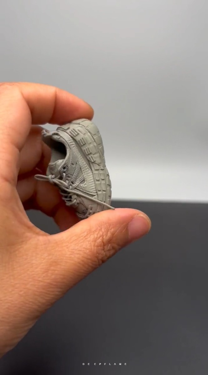 Premium Branded Clay Mini Shoes Tutorial #shoe | DEEPFLAME