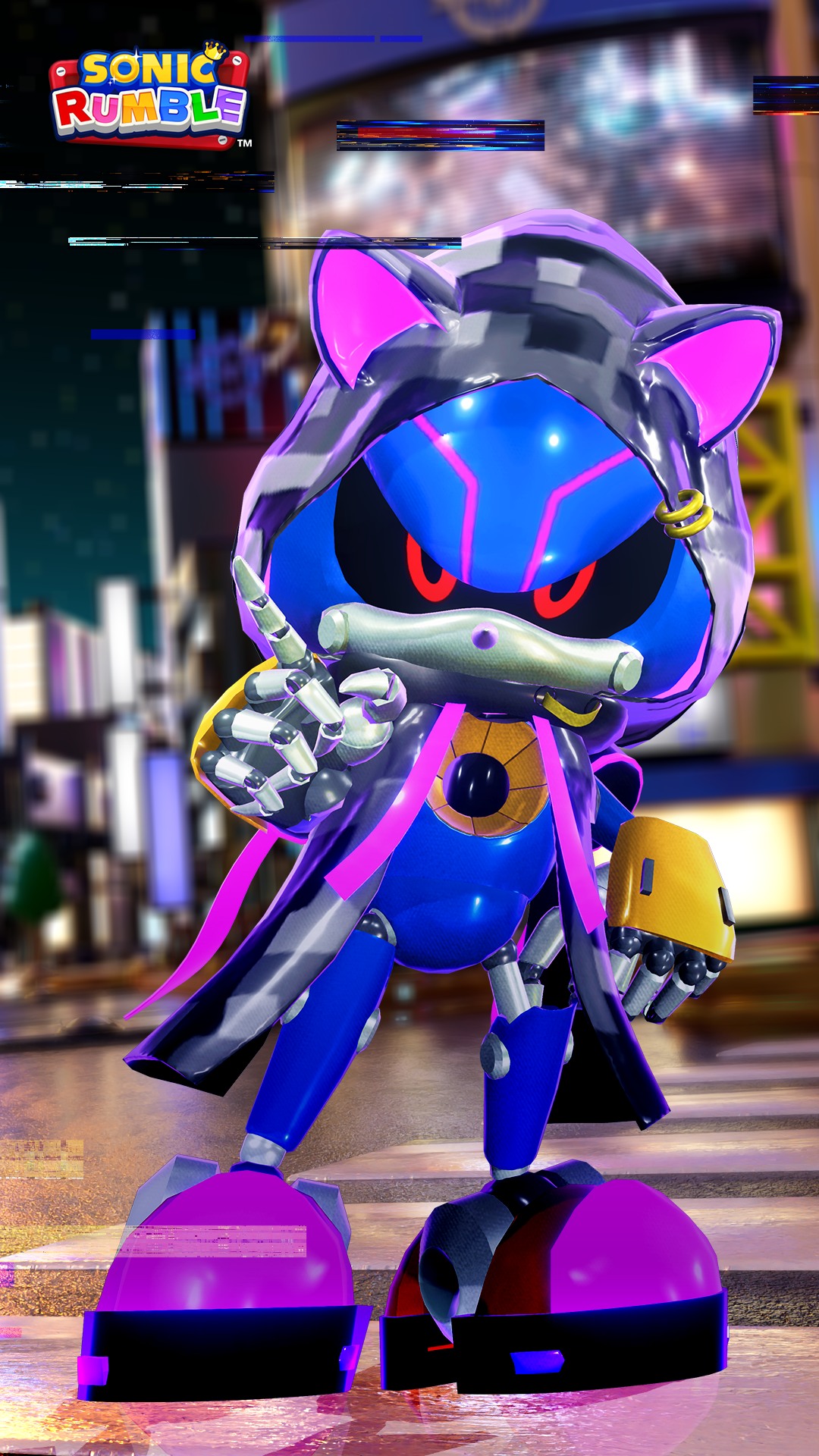 Steel and Neon collide ⚡ Meet Neon Suit Metal Sonic – speed