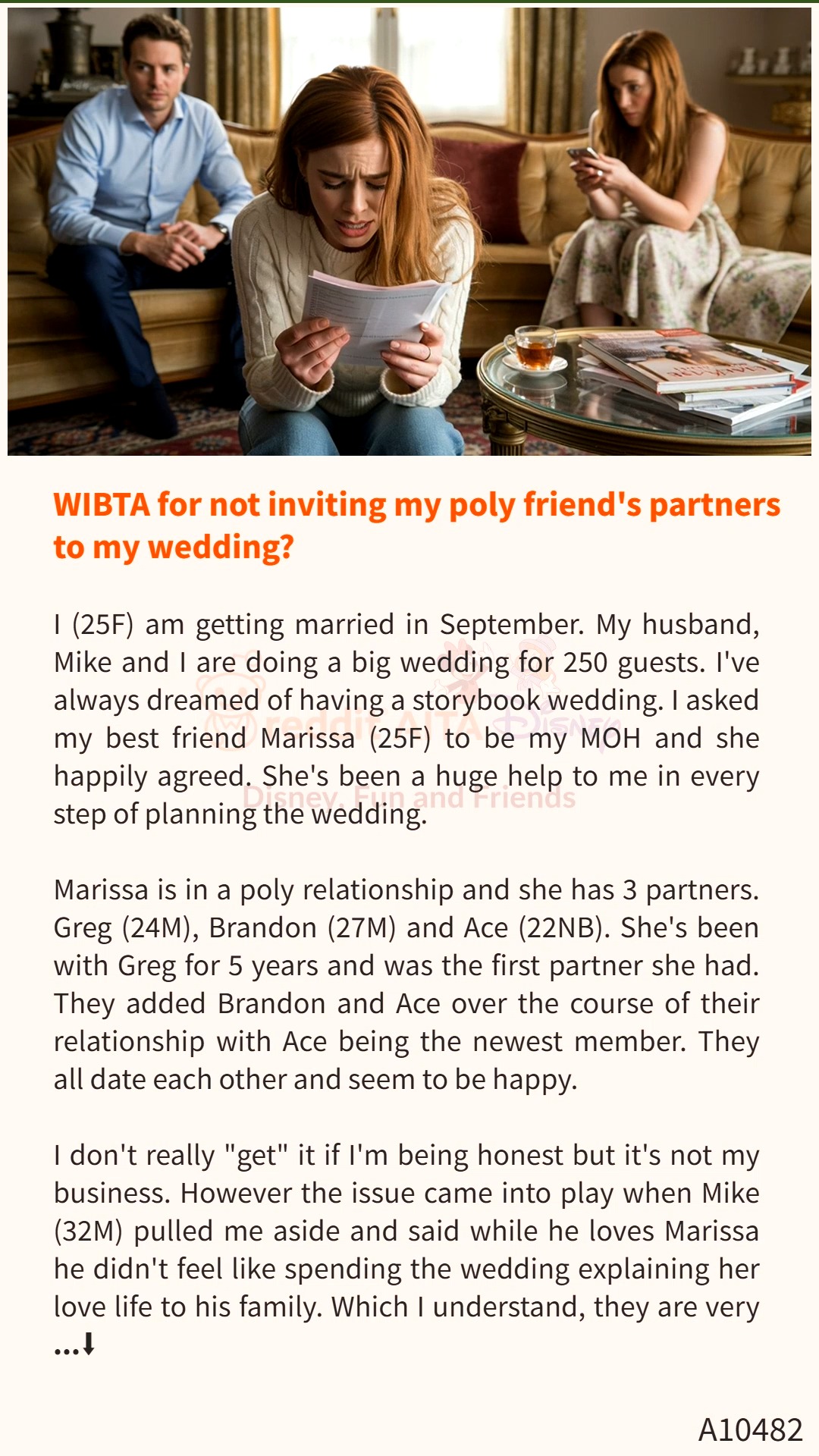 WIBTA for not inviting my 🚊 poly friend's 🦍 partners to my wedding ...