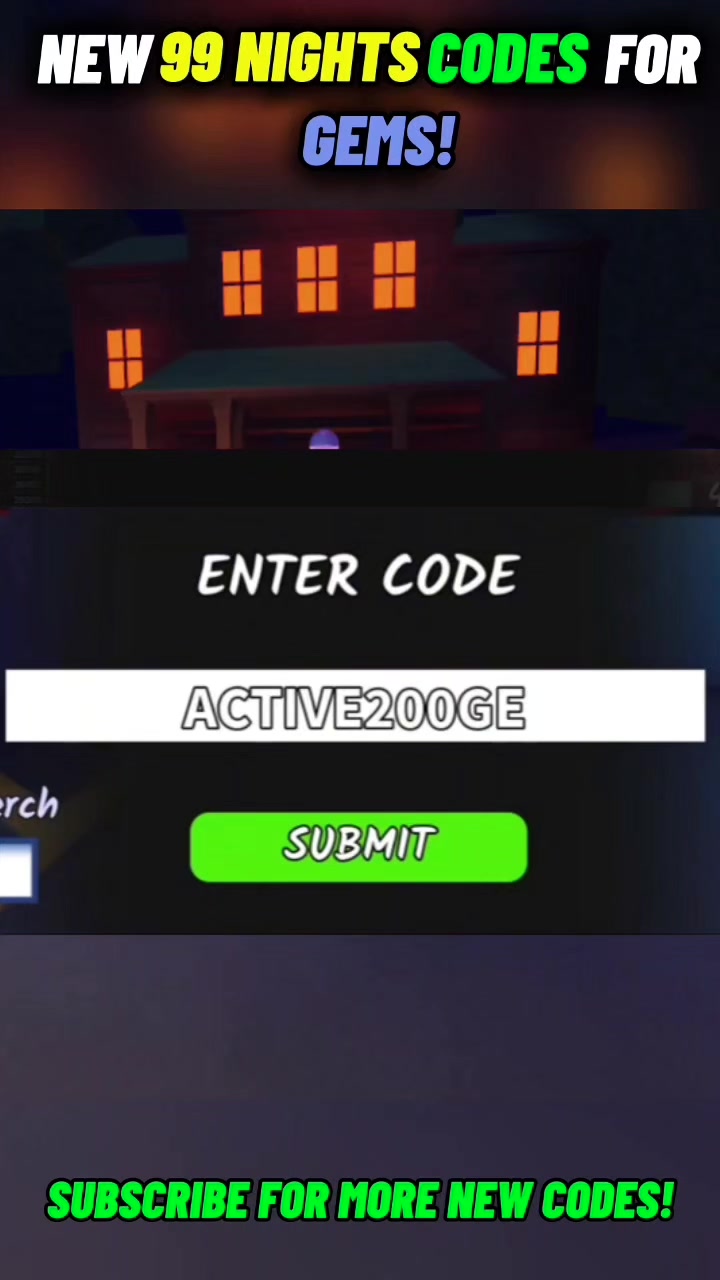 New Codes for Winter update in 99 Night in the Forest #roblox ...