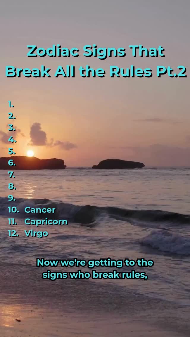Zodiac Signs That Break All the Rules Pt.2 #astrology #zodiacsigns # ...