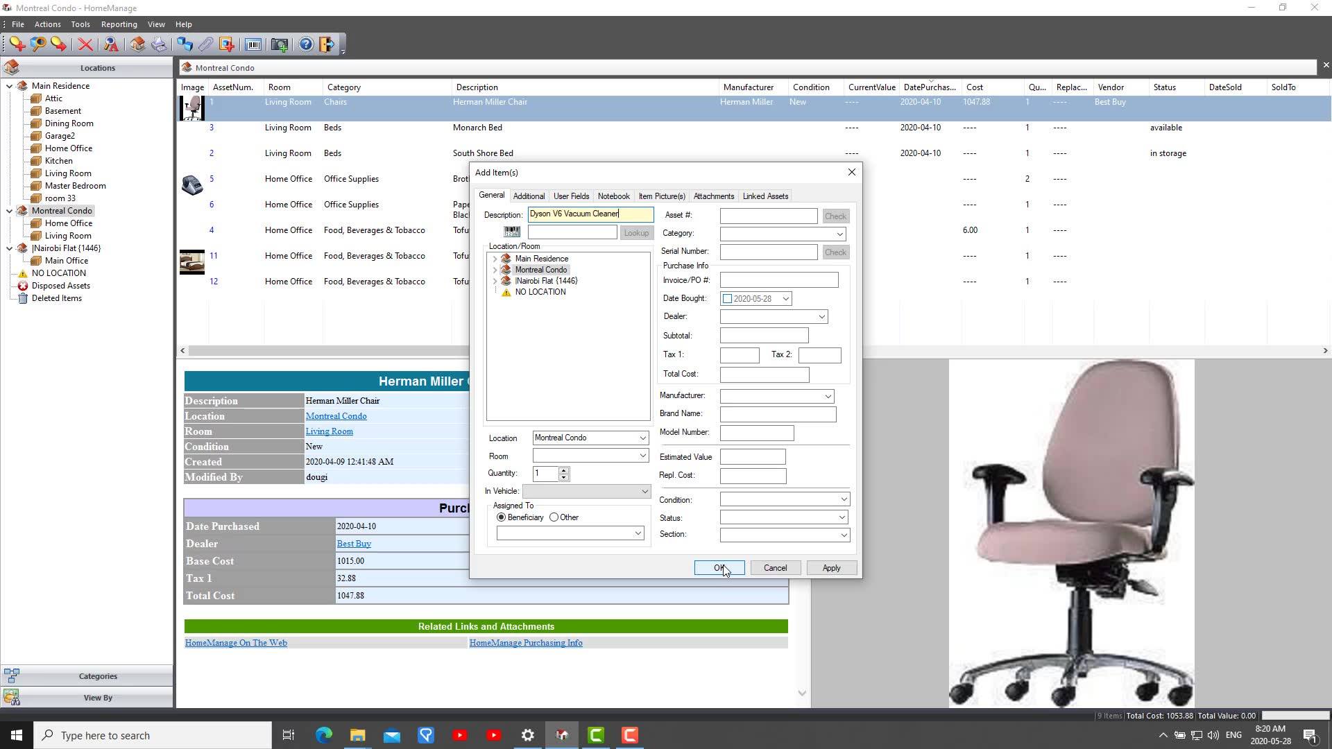 HomeManage Home Inventory