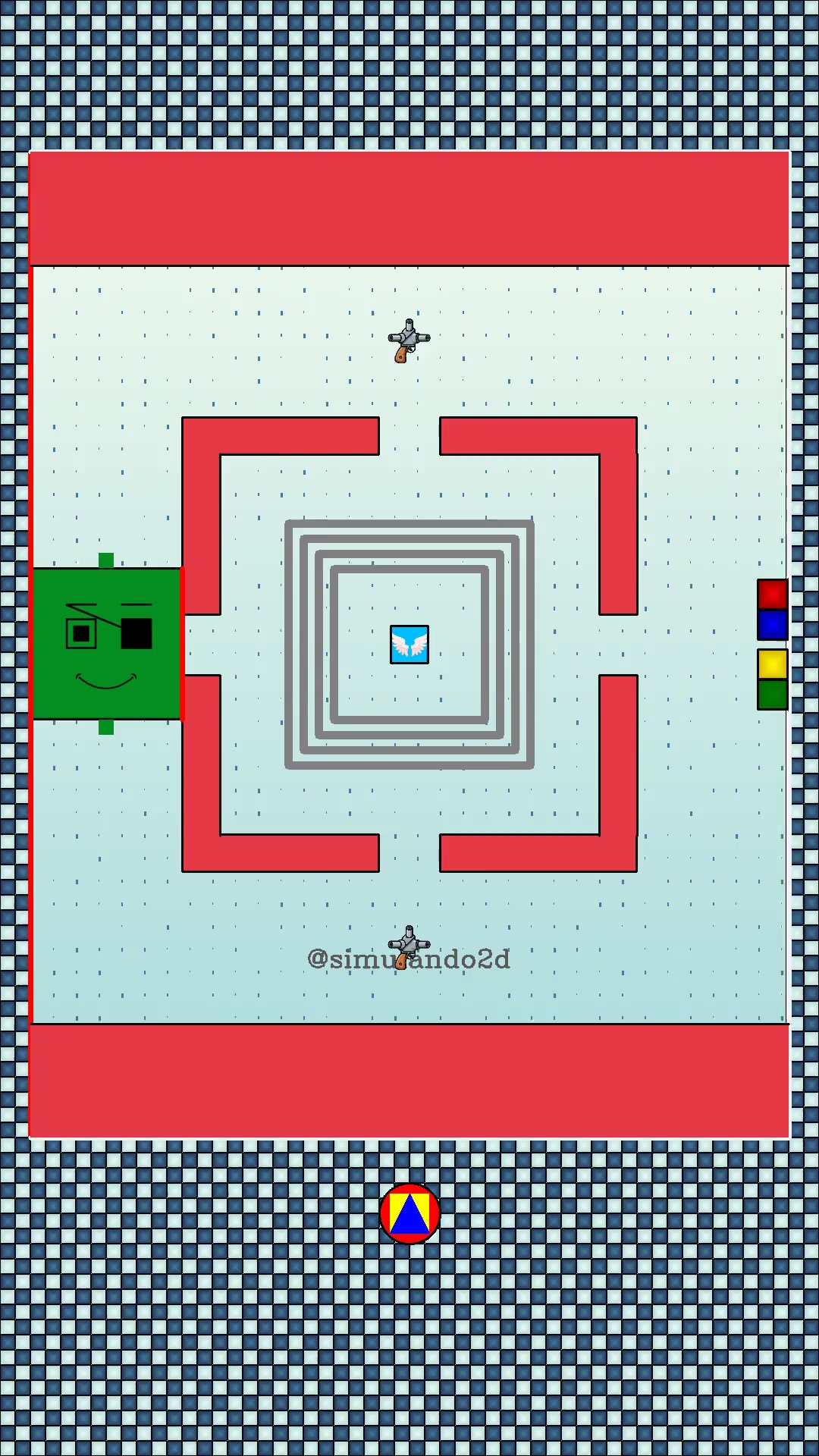 Squares vs. Gunner Boss #squarerace #squareracegame #carreracuadrada # ...
