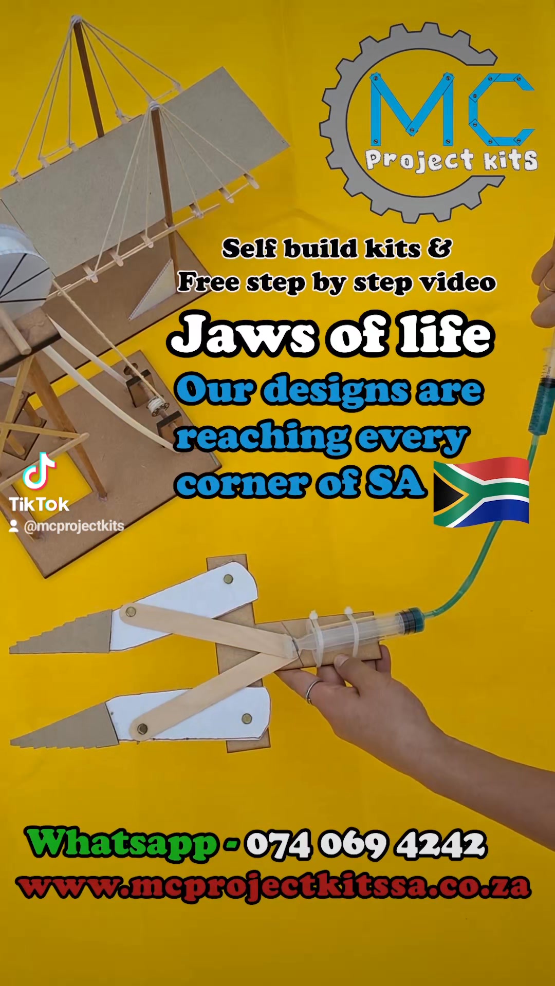 Our Jaws of life self build kit. Jaws of life school project Step by ...