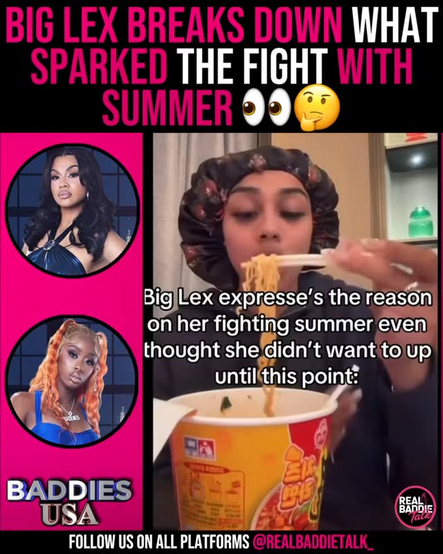 Big Lex speaks on her fight with Summer... - Real Baddie Talk | Facebook