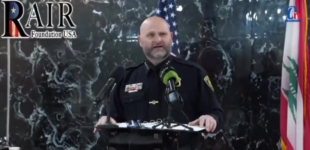 A video clip circulating online shows Dearborn, Michigan’s Police Chief ...