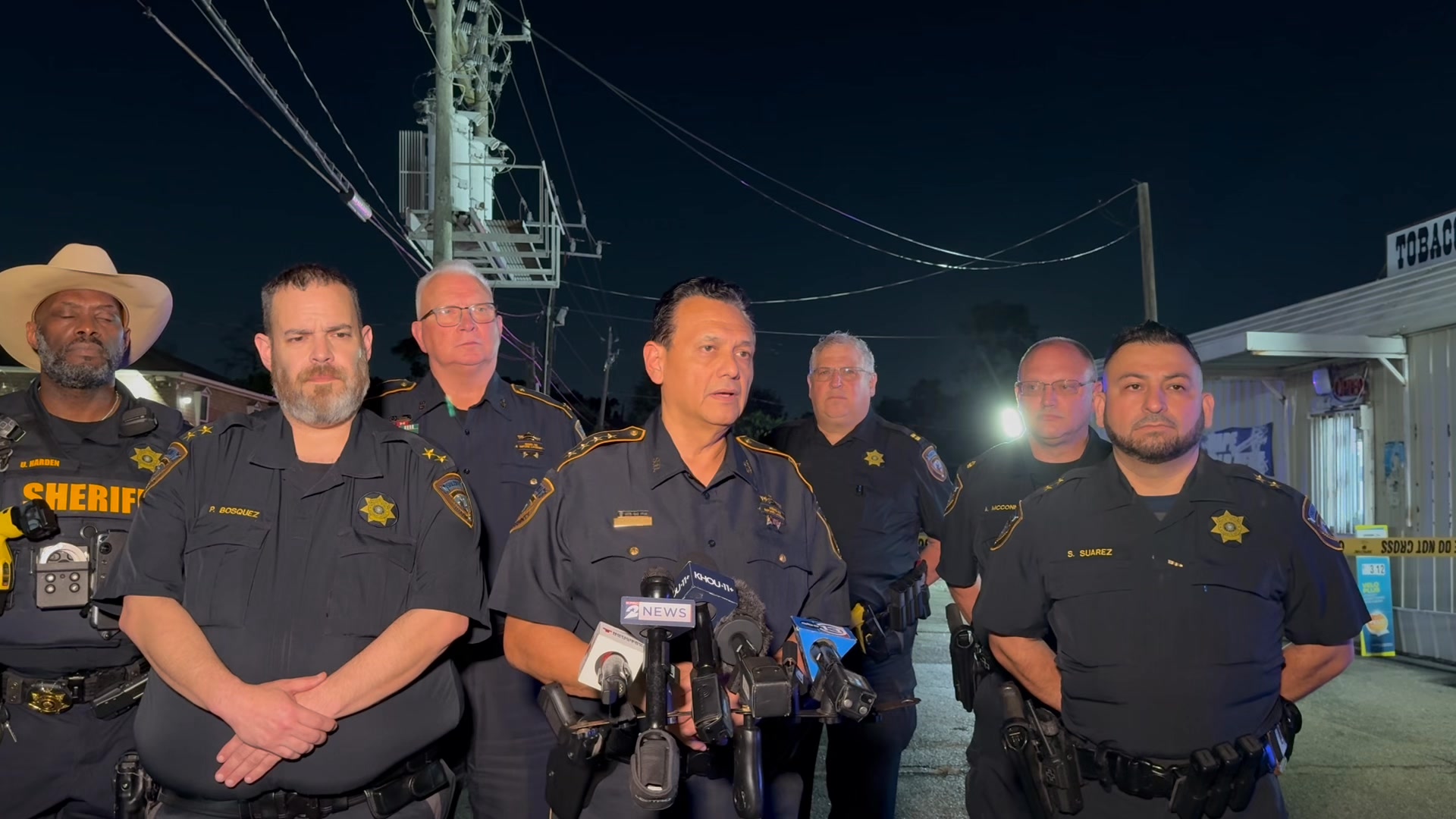 Sheriff Ed Gonzalez briefing Media on a deputy involved shooting in the ...