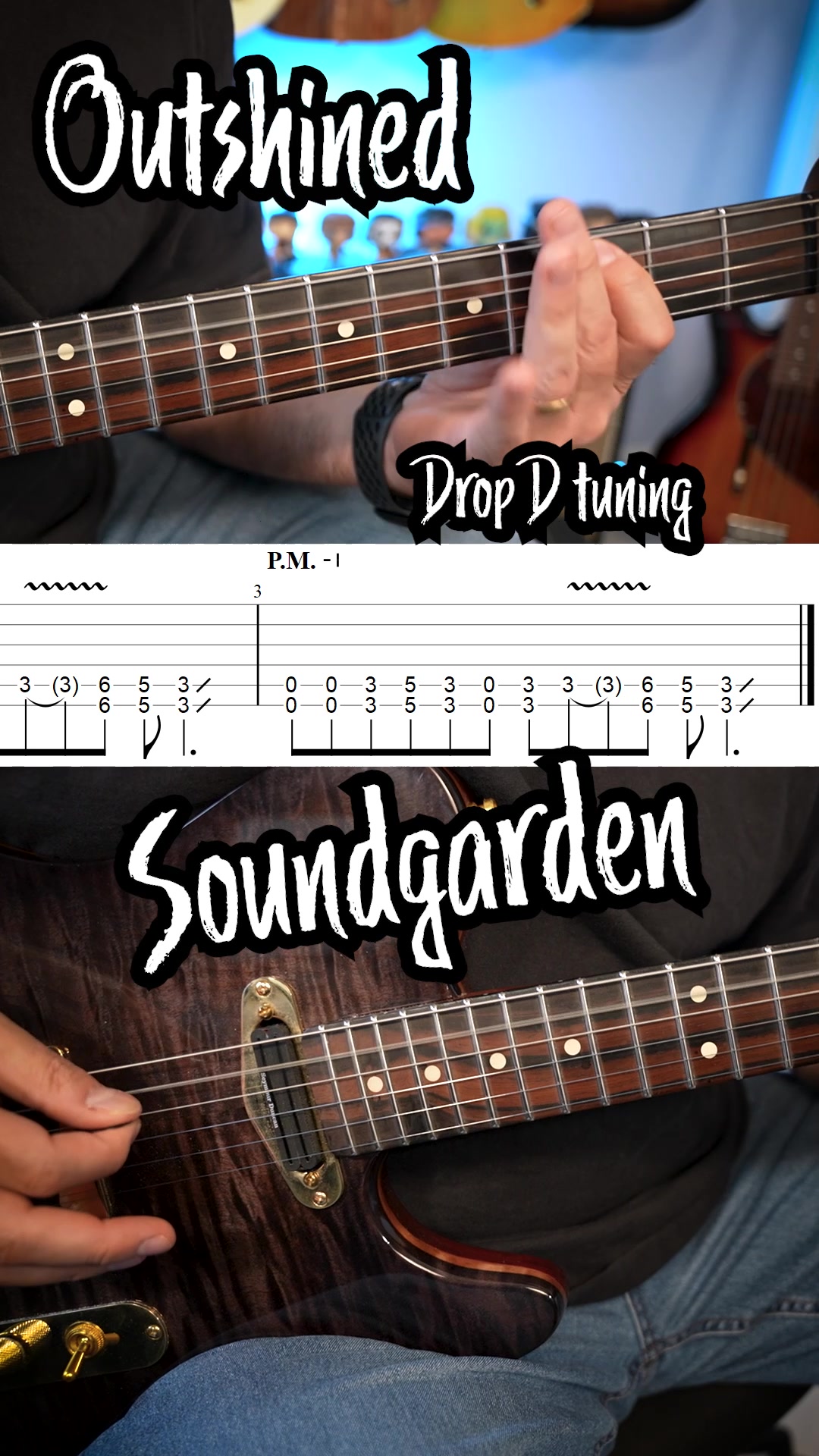 Outshined guitar riff by Soundgarden with tabs. | GuitArmy | Facebook