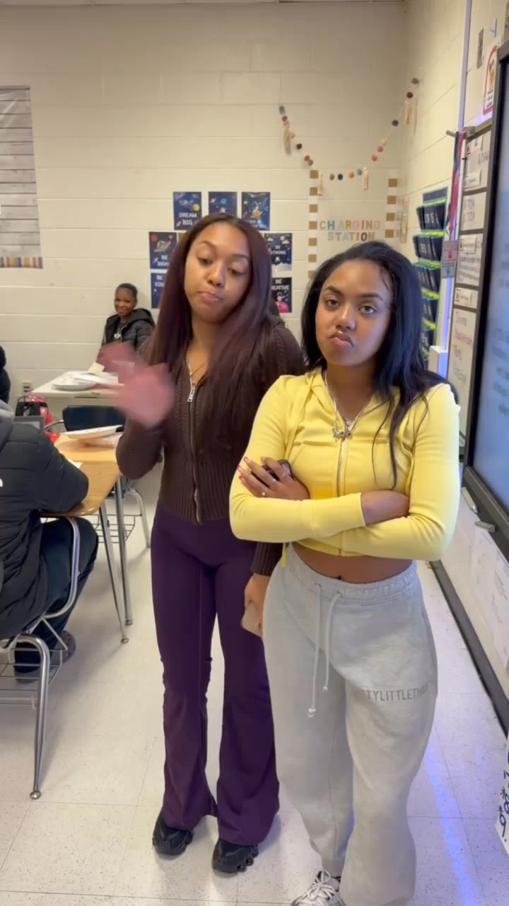 Hope interrupts the class and the teacher makes her come up and teach ...