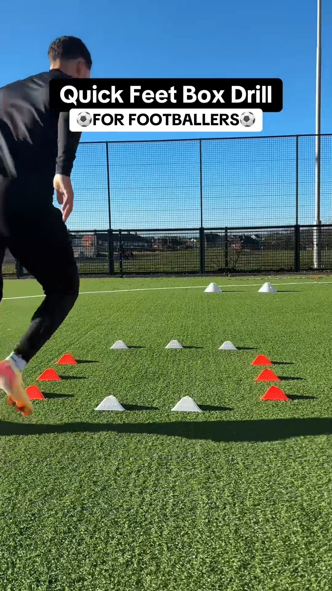 Try this quick feet box exercise 😍 @zonesoccer_ #footballtraining # ...