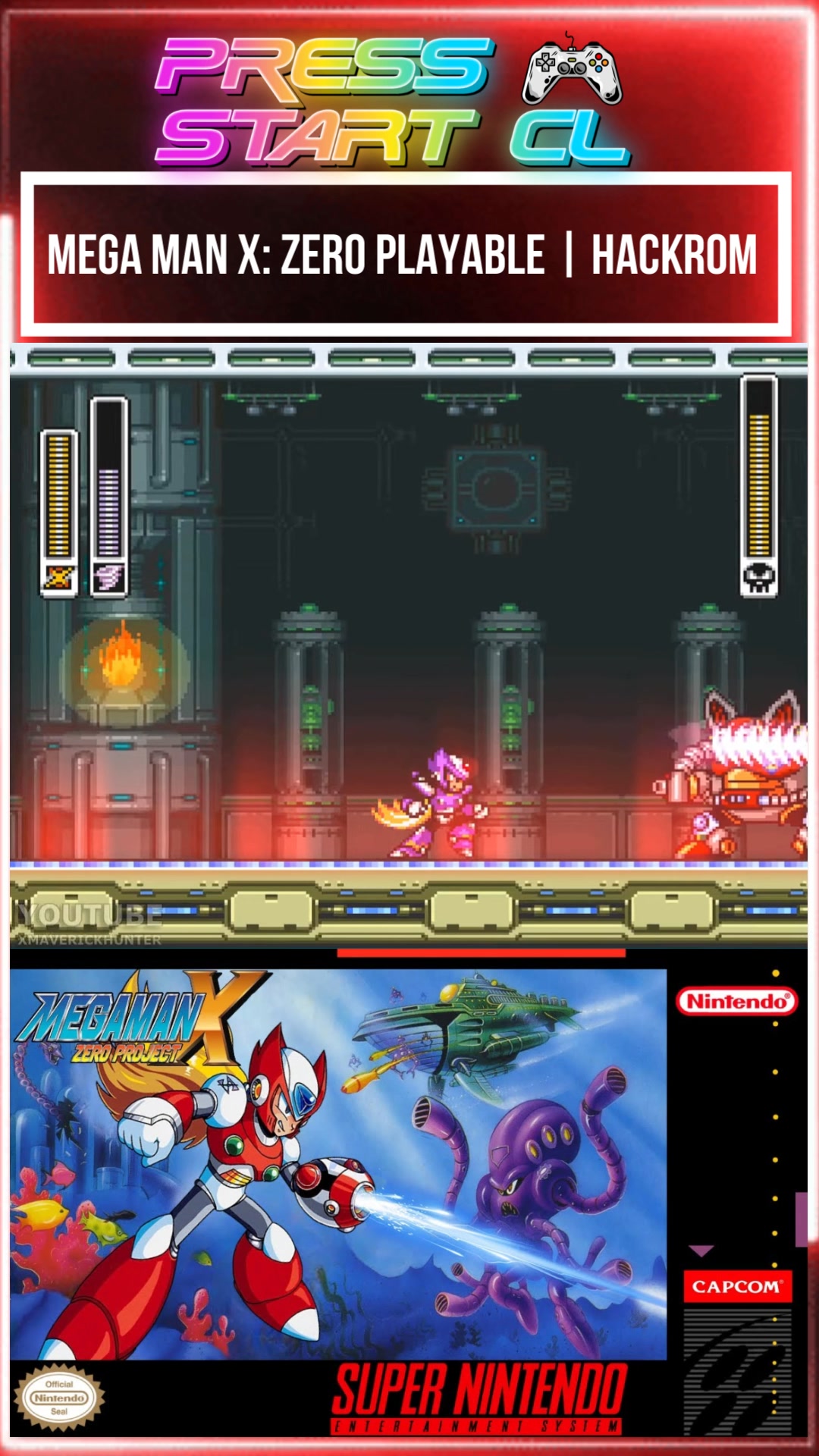 Mega Man X: Zero Project | Hackrom all credits to XMaverickHunter