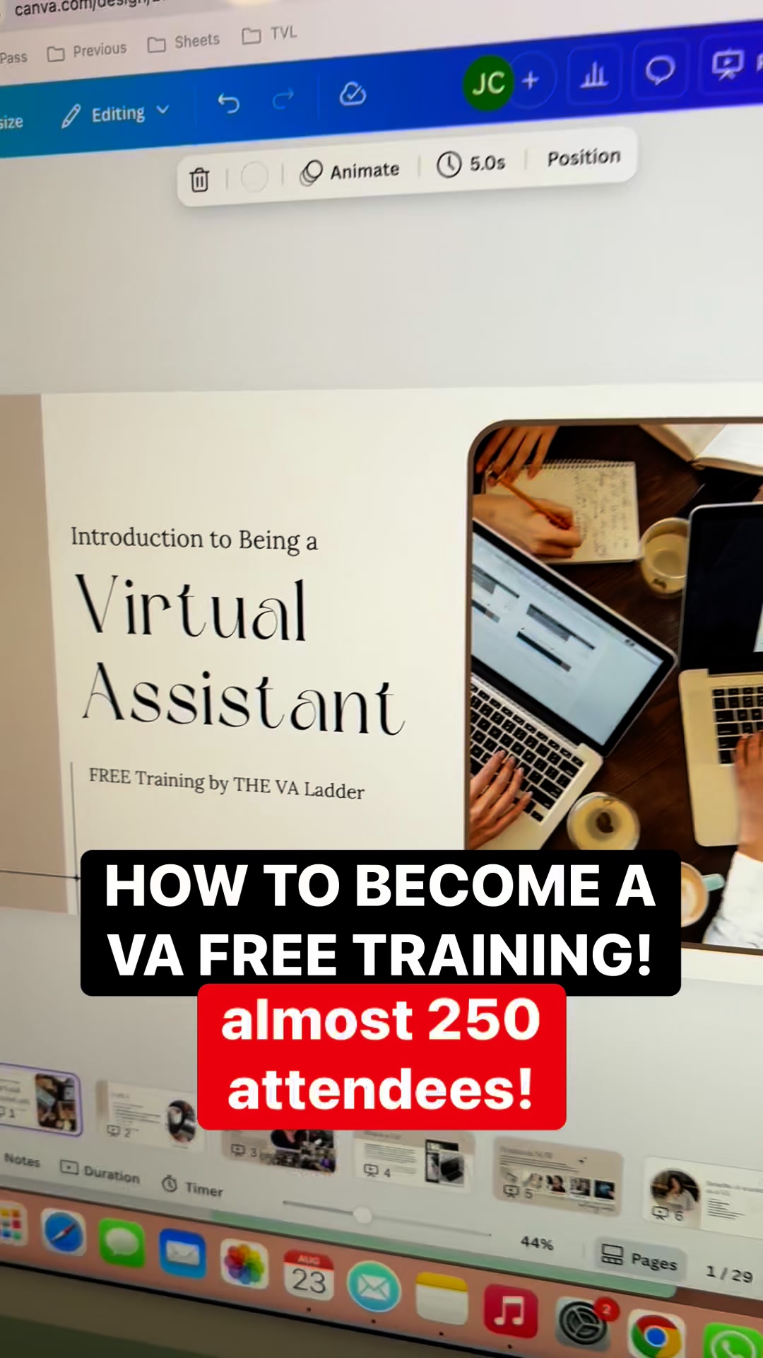 HOW TO BECOME A VA FREE TRAINING! Almost 250 attendees! thanks everyone ...