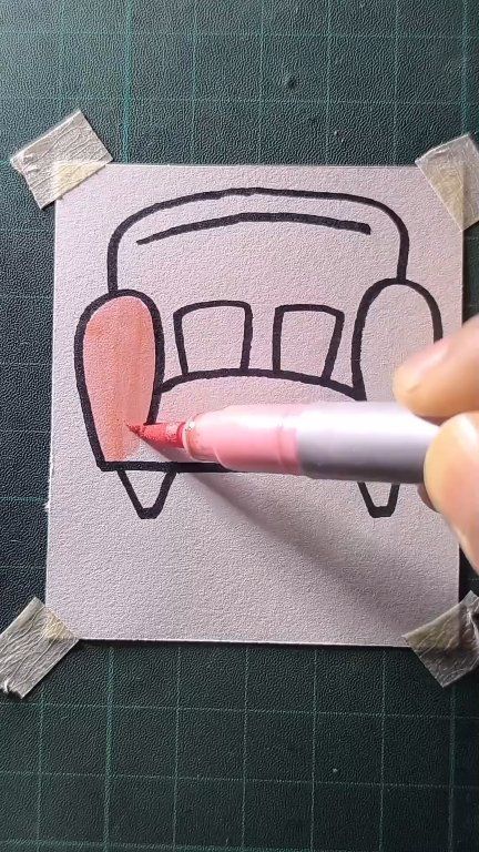 Easy couch drawing tutorial | All About Art | Facebook