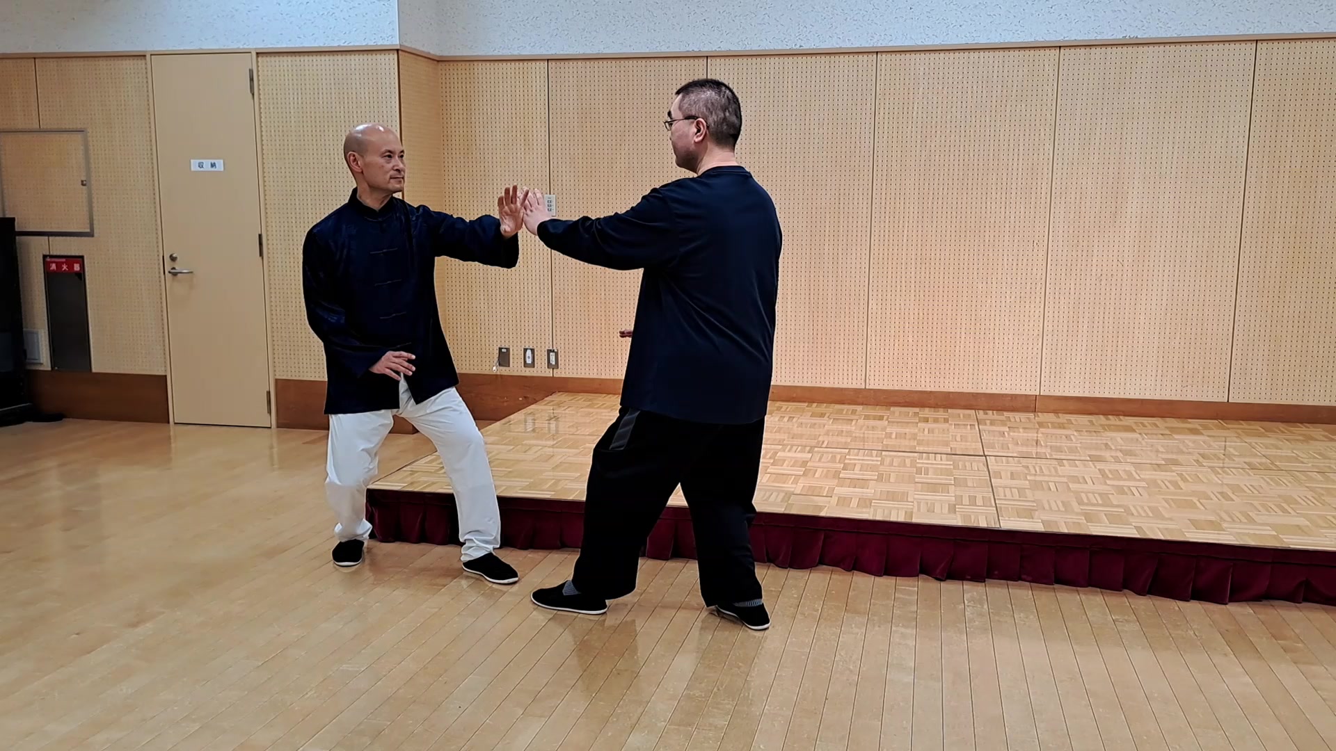 山西派車派形意拳の技《三体式推掌》の対練 Che Style Xing-Yi-Quan Interpersonal Practice - 三体 ...