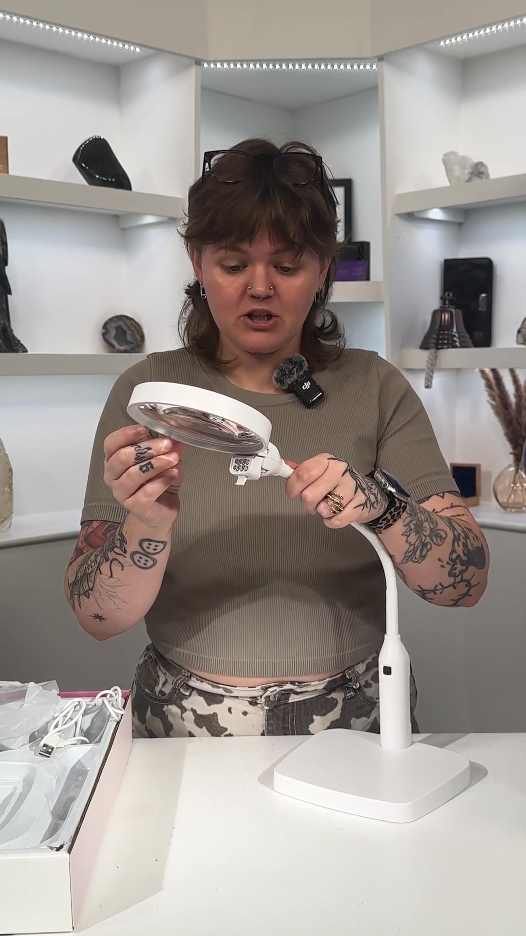 Unboxing the Visible Image Multi-Use Magnifying Lamp! 🔍📦 Jen reveals ...