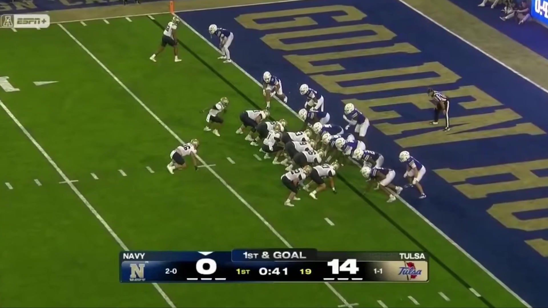 Highlights from Navy football's 42-23 win over Tulsa last night in ...